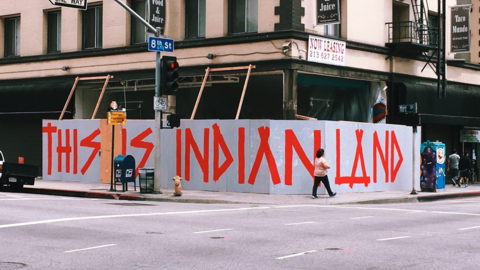 Art installation in Downtown Los Angeles