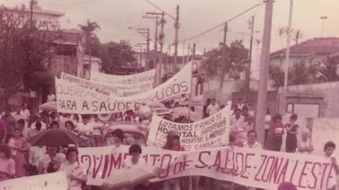 Protest in São Paulo.