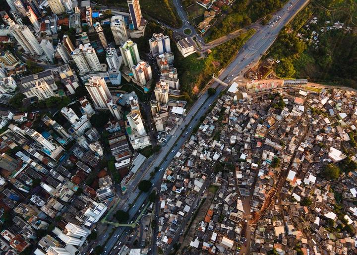 ‘Aerial Image revealing urban inequalities in Brazilian cities’