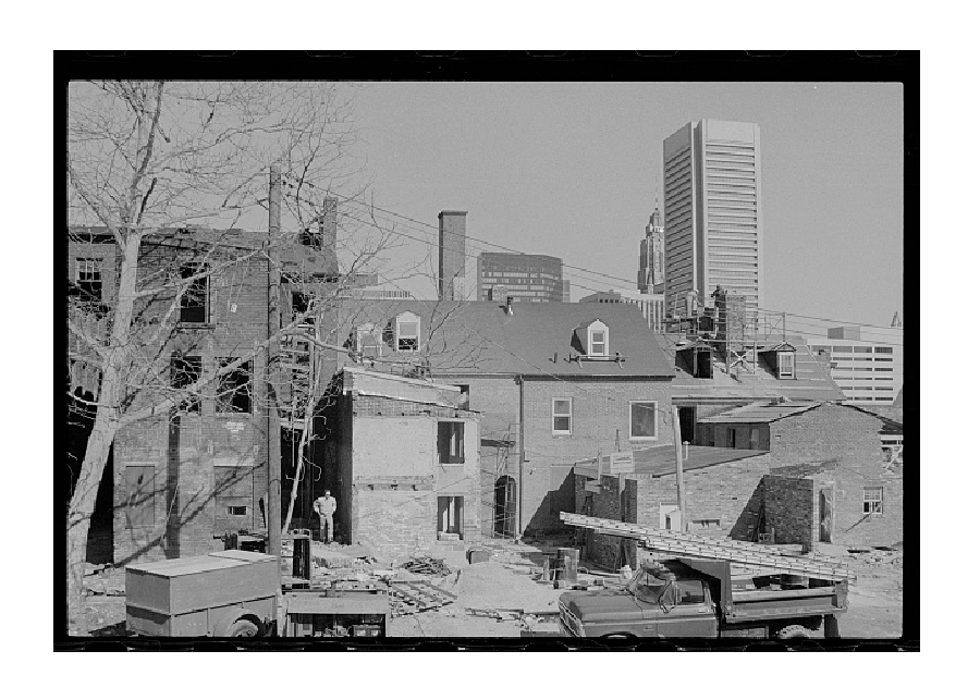 Baltimore - urban homesteading [World Trade Center, Maryland, in background]