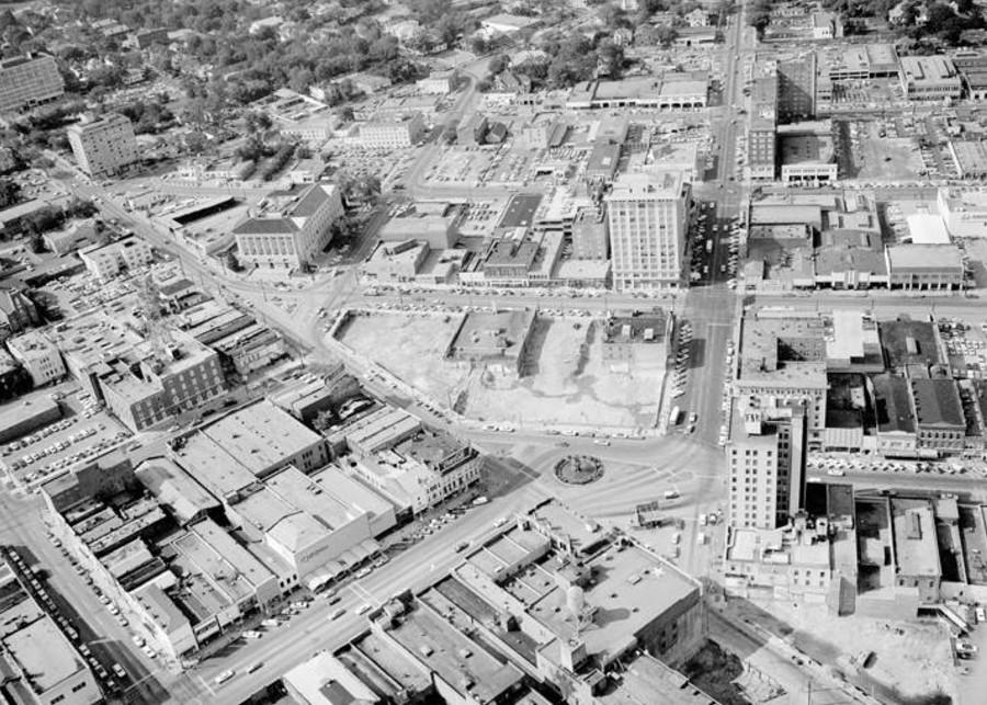 Aerial view of downtown Montgomery Alabama