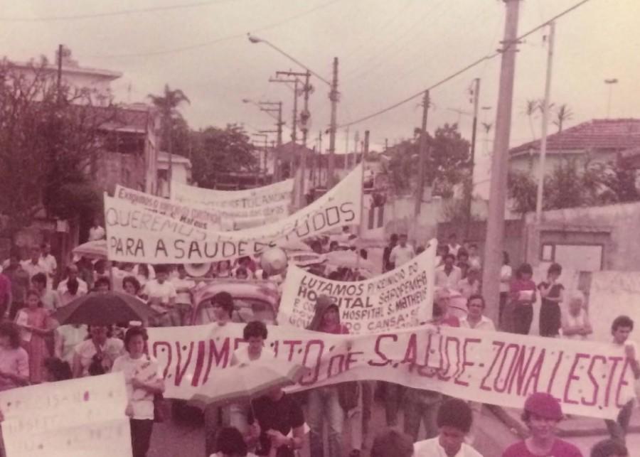 Protest in São Paulo.